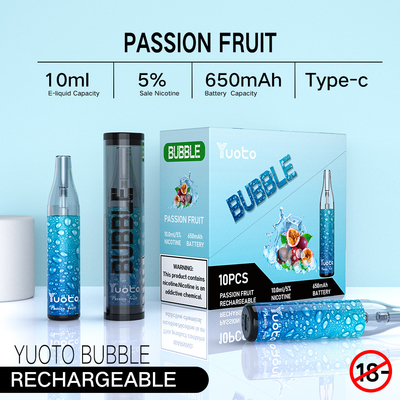 Первоначальная фабрика в стручках vape перезаряжаемые yuoto пузыря 4000puffs 10ml 650mah Китая Yuoto устранимых цепляет катушки