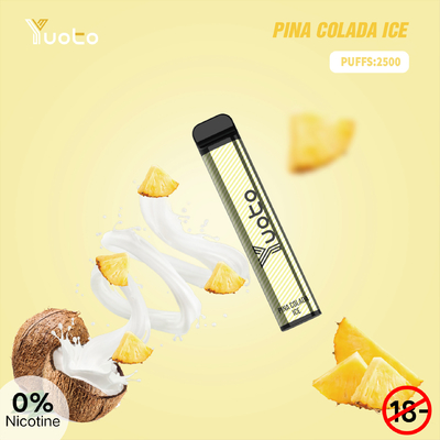 SS304 Yuoto XXL 2500 сопит устранимая батарея Vape 1650mAh для ослабляет Адвокатуру слойки