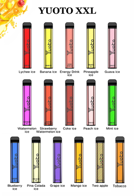 Yuotovape vape yuoto формы eliquid xxl 2500puffs 1200mah 7ml Yuoto стручок vape виноградин вкуса квадратного устранимого самый горячий