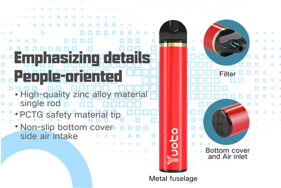 Не Refillable устранимые Адвокатуры Vape ссыпают 19x102mm с никотином соли