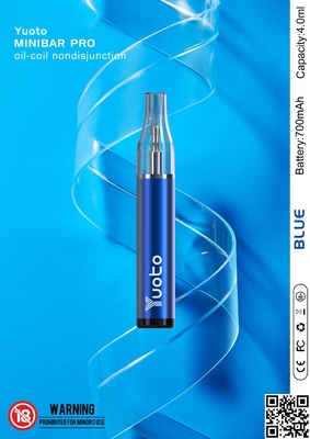 Жидкость refill e Vapes 4ml minibar Yuoto изготовленная на заказ устранимая