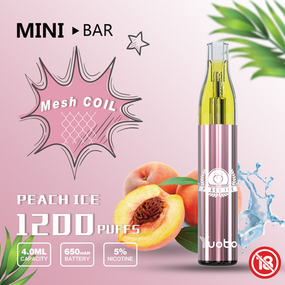 Minibar 1200 YUOTO сопит устранимая батарея 650mAh сока 4.0ml вкуса e Vape 15