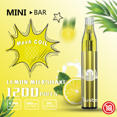 Minibar 1200 YUOTO сопит устранимая батарея 650mAh сока 4.0ml вкуса e Vape 15