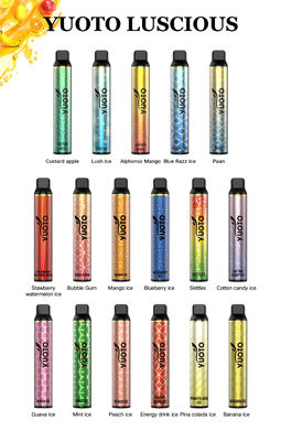 Слоек устранимое Vape Yuoto Luscious 3000 батарея 1350 mAh 8,0 ML E-сока