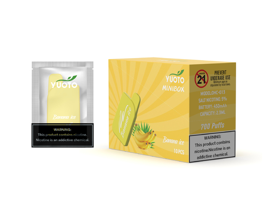 Слоек коробки 700 Yuoto E-сок 2.3ml батареи 450mAh вкуса Vape мини устранимый 15