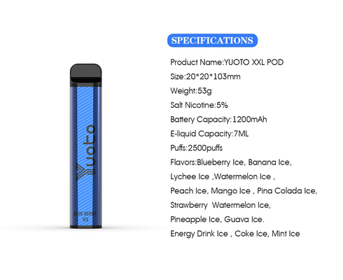 Набор ручки вапоризатора 23 вкусов, система стручка ручки Vape ПК SS304 PCTG