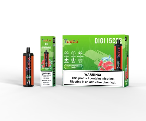 Yuoto DIGI 15000 Puffs Double Mesh Coil Прочный одноразовый вап
