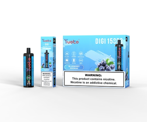 Yuoto DIGI 15000 Puffs Daul Mesh Coil Vape 20 мл Одноразовый вейп